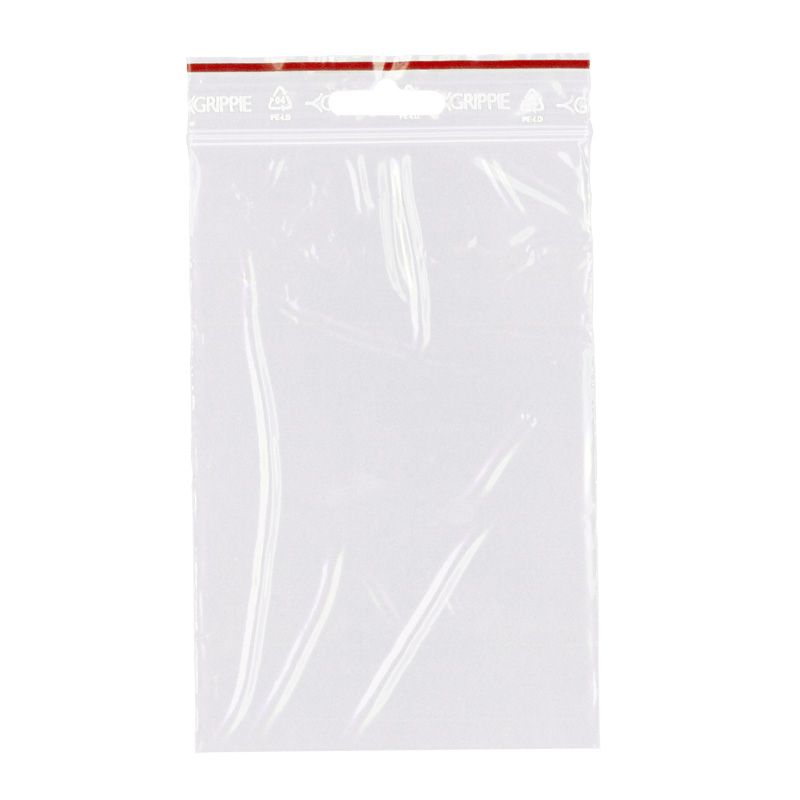 Zip - påse 100 x 150 mm - 100-pack från Grippie - Tidformera