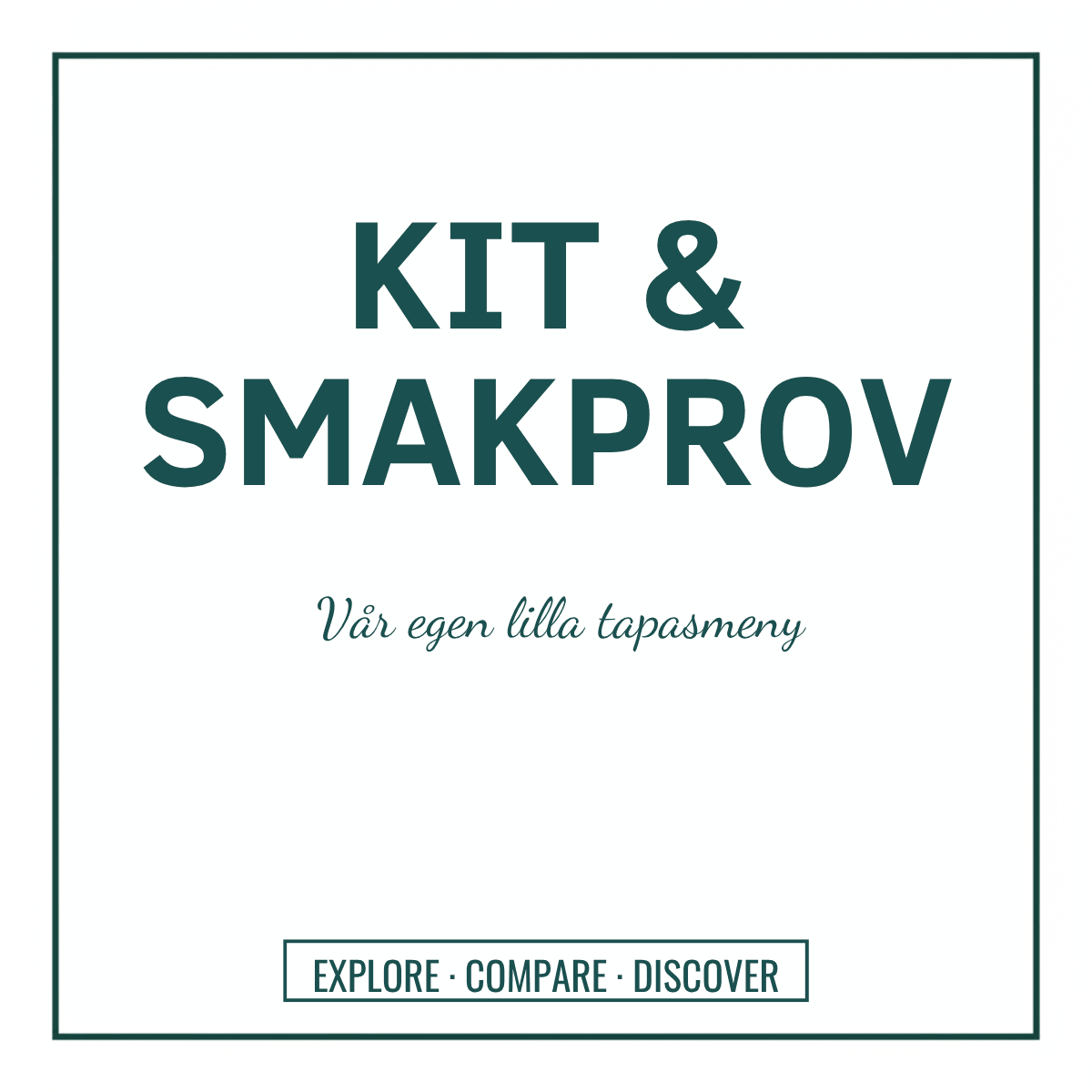 Våra kit & smakprov - Tidformera