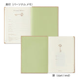 3 year diary Gate - Mini - Beige - 6 - Midori - Tidformera