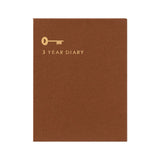 3 year diary Gate - Mini - Blue - Purple - 9 - Midori - Tidformera