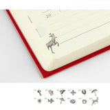 5 year diary Gate - Red - 5 - Midori - Tidformera