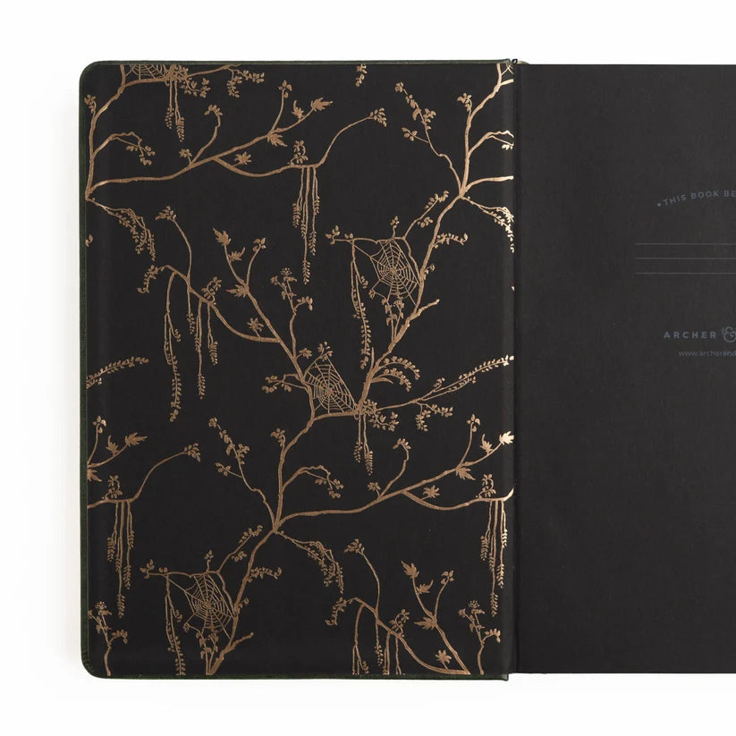 Dotted Notebook - Black dot grid - A5 - Apothecary Shelf