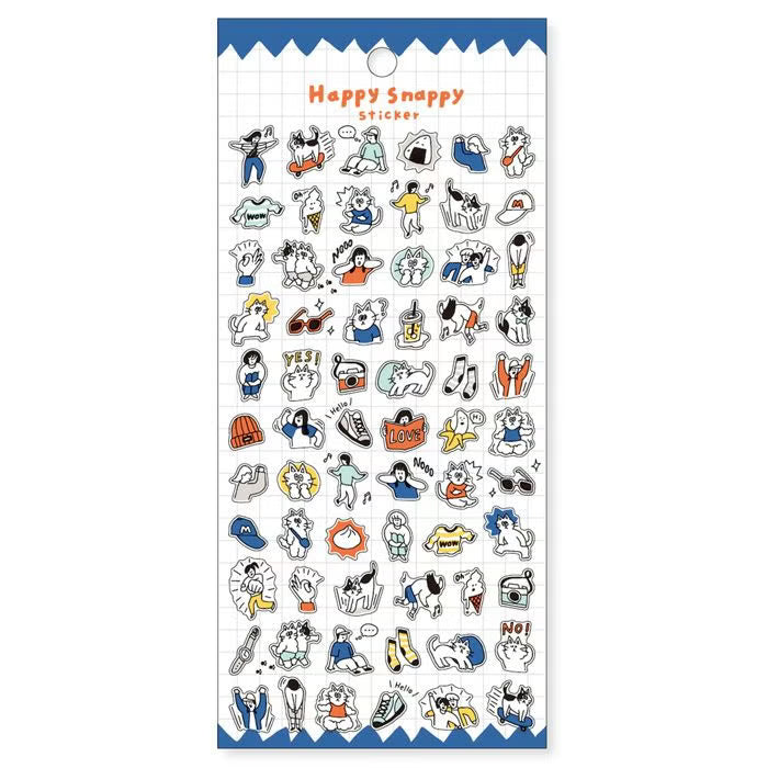 Stickers Happy Snappy - Blue - 1