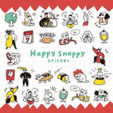 Stickers Happy Snappy - Red - 2