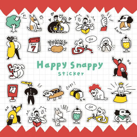 Stickers Happy Snappy - Red - 2