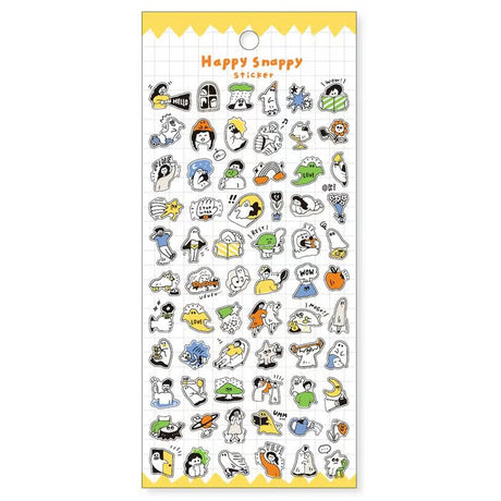 Stickers Happy Snappy - Yellow - 1