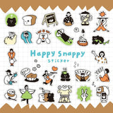 Stickers Happy Snappy - Brown - 2