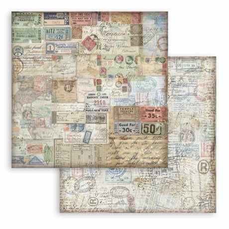 Scrapbooking Paper - Double-Sided - Art of Traveling
