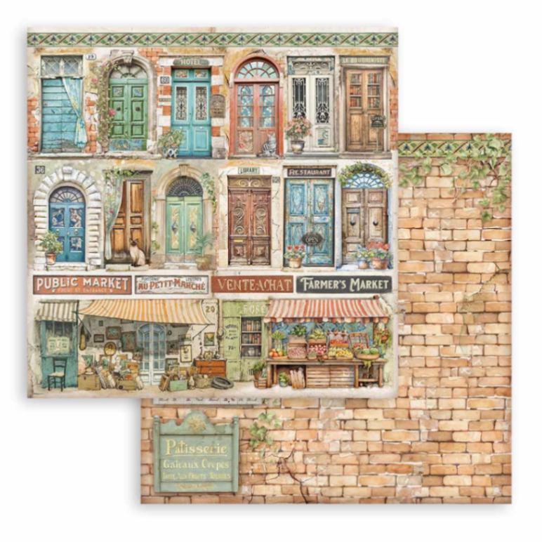 Scrapbooking Paper - Double-Sided - Art of Traveling