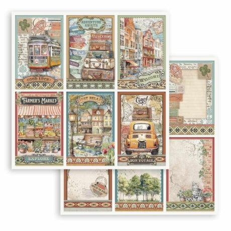 Scrapbooking Paper - Double-Sided - Art of Traveling