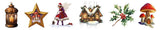 Sticker Pet Tape - Pre-cut - Fairy Christmas 60 mm