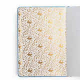 Dotted Notebook Songbird In Blue Slim
