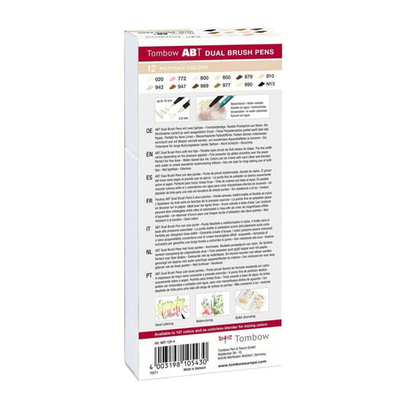 ABT Dual Brush pen 12 - pack - Portrait colors - 3 - Tombow - Tidformera