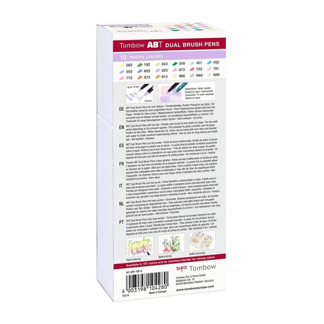 ABT Dual brush pen 18 - pack - Pastel colors - 3 - Tombow - Tidformera