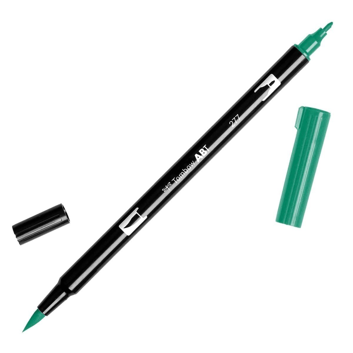 ABT Dual Brush pen - 277 Dark green - Mörkgrön penselpenna - Tombow - Tidformera