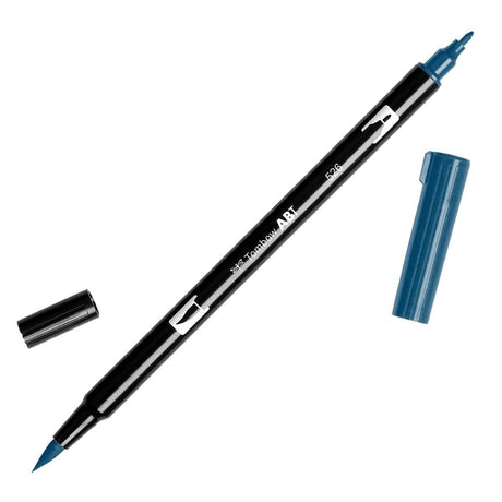 ABT Dual Brush pen - 526 True blue - Blå penselpenna - Tombow - Tidformera