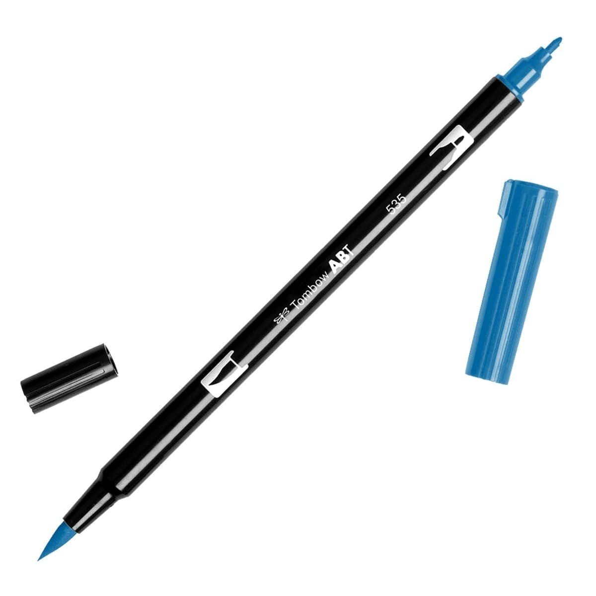 ABT Dual Brush pen - 535 Cobalt blue - Koboltblå penselpenna - Tombow - Tidformera