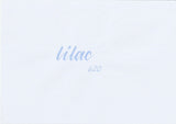 Handskriven text med ordet "lilac" i lila färg, skriven med ABT Dual Brush Pen i nyansen 620 Lilac.