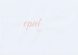 Handskriven text med ordet "opal" i ljus beige färg, skriven med ABT Dual Brush Pen i nyansen 910 Opal.