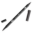 ABT Dual Brush pen - N25 Lamp black - Gråsvart penselpenna - Tombow - Tidformera