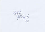 Handskriven text med orden "cool grey 6" i kall grå färg, skriven med ABT Dual Brush Pen i nyansen N60 Cool Grey 6