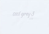 Handskriven text med orden "cool grey 3" i kall grå färg, skriven med ABT Dual Brush Pen i nyansen N75 Cool Grey 3.
