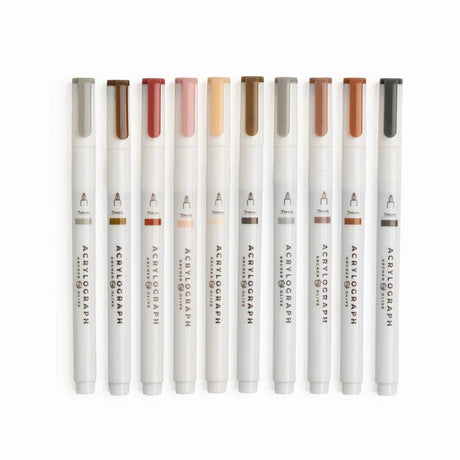 Acrylograph 10-pack 0,7 - Quiet Corners - 3 - Archer & Olive - Tidformera
