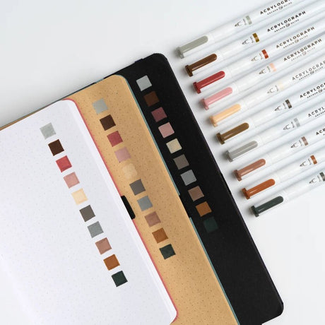 Acrylograph 10-pack 0,7 - Quiet Corners - 1 - Archer & Olive - Tidformera