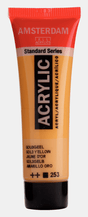 Liten tub med guldfärgad Amsterdam Akrylfärg 20 ml 253 - Gold Yellow från Royal Talens - Tidformera