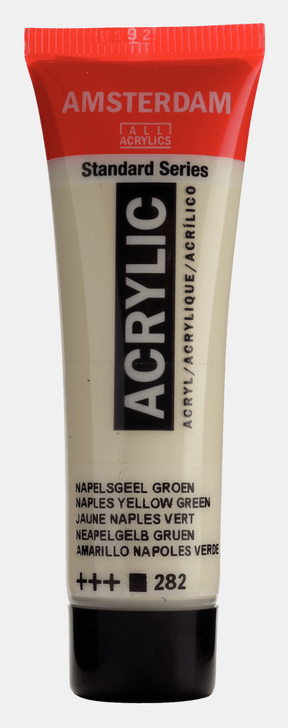 Liten tub med beige Amsterdam Akrylfärg 20 ml 282 Naples yellow green från Royal Talens - Tidformera