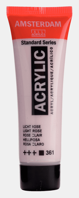 Liten tub med rosa Amsterdam Akrylfärg 20 ml 361 - Light Rose från Royal Talens - Tidformera