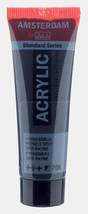 Liten tub med grå Amsterdam Akrylfärg 20 ml 708 Payne's Grey från Royal Talens - Tidformera