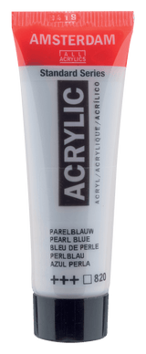 Liten tub med pärlblå Amsterdam Akrylfärg 20 ml 820 - Pearl Blue från Royal Talens - Tidformera