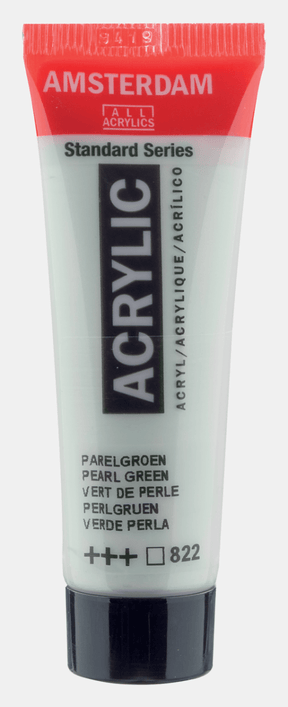 Liten tub med grön Amsterdam Akrylfärg 20 ml 822 Pearl green från Royal Talens - Tidformera