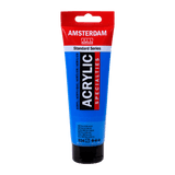 Liten tub med blå Amsterdam Akrylfärg 20 ml 834 Metallic Blue från Royal Talens - Tidformera