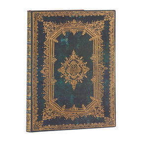 Anteckningsbok Astra Ultra Olinjerad Flexis. Blå anteckningsbok med guldfärgade detaljer från Paperblanks - Tidformera