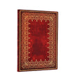 Anteckningsbok Foiled - Midi Linjerad Flexis från Paperblanks. Skrivbok med röd och guldfärgad pärm - Tidformera