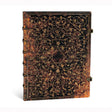 Brun anteckningsbok Grolier Ultra Linjerad från Paperblanks  med 2 knäppen att stänga boken med. - Tidformera