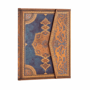 Anteckningsbok Safavid Indigo - Ultra Linjerad Hård pärm Wrap - 1 - Paperblanks - Tidformera