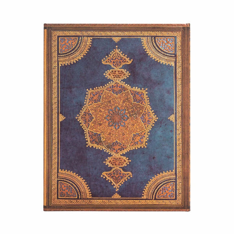 Anteckningsbok Safavid Indigo - Ultra Linjerad Hård pärm Wrap - 4 - Paperblanks - Tidformera