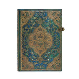Anteckningsbok Turquoise Chronicles - Midi Linjerad Hård pärm Knäppe - 2 - Paperblanks - Tidformera