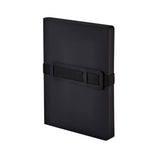 Svart anteckningsbok Voyager Dotted - Large Black från- Nuuna  med anti-handbag rem runt. - Tidformera
