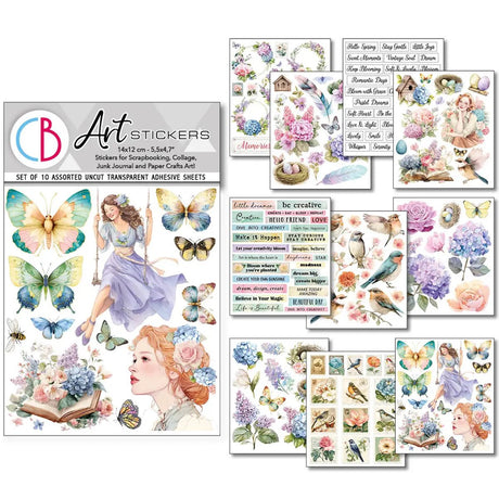 Art stickers 14 x 12 10 - pack - Daydreams - 1 - Ciao Bella - Tidformera