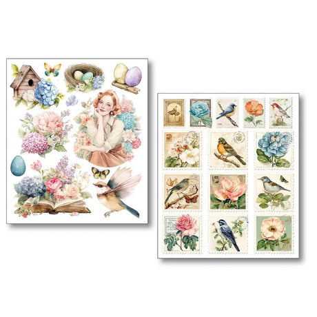 Art stickers 14 x 12 10 - pack - Daydreams - 4 - Ciao Bella - Tidformera