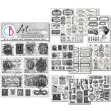 Art stickers 14 x 12 10 - pack - Lithographs - 1 - Ciao Bella - Tidformera