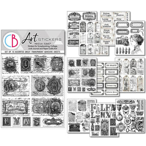 Art stickers 14 x 12 10 - pack - Lithographs - 1 - Ciao Bella - Tidformera