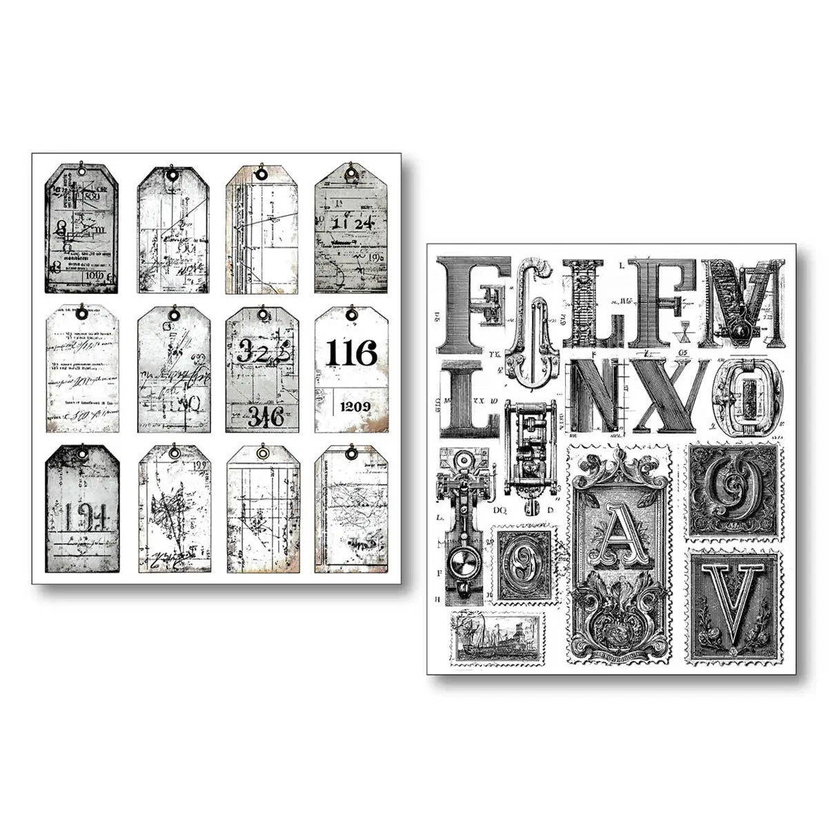 Art stickers 14 x 12 10 - pack - Lithographs - 3 - Ciao Bella - Tidformera