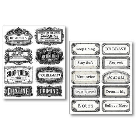 Art stickers 14 x 12 10 - pack - Lithographs - 4 - Ciao Bella - Tidformera