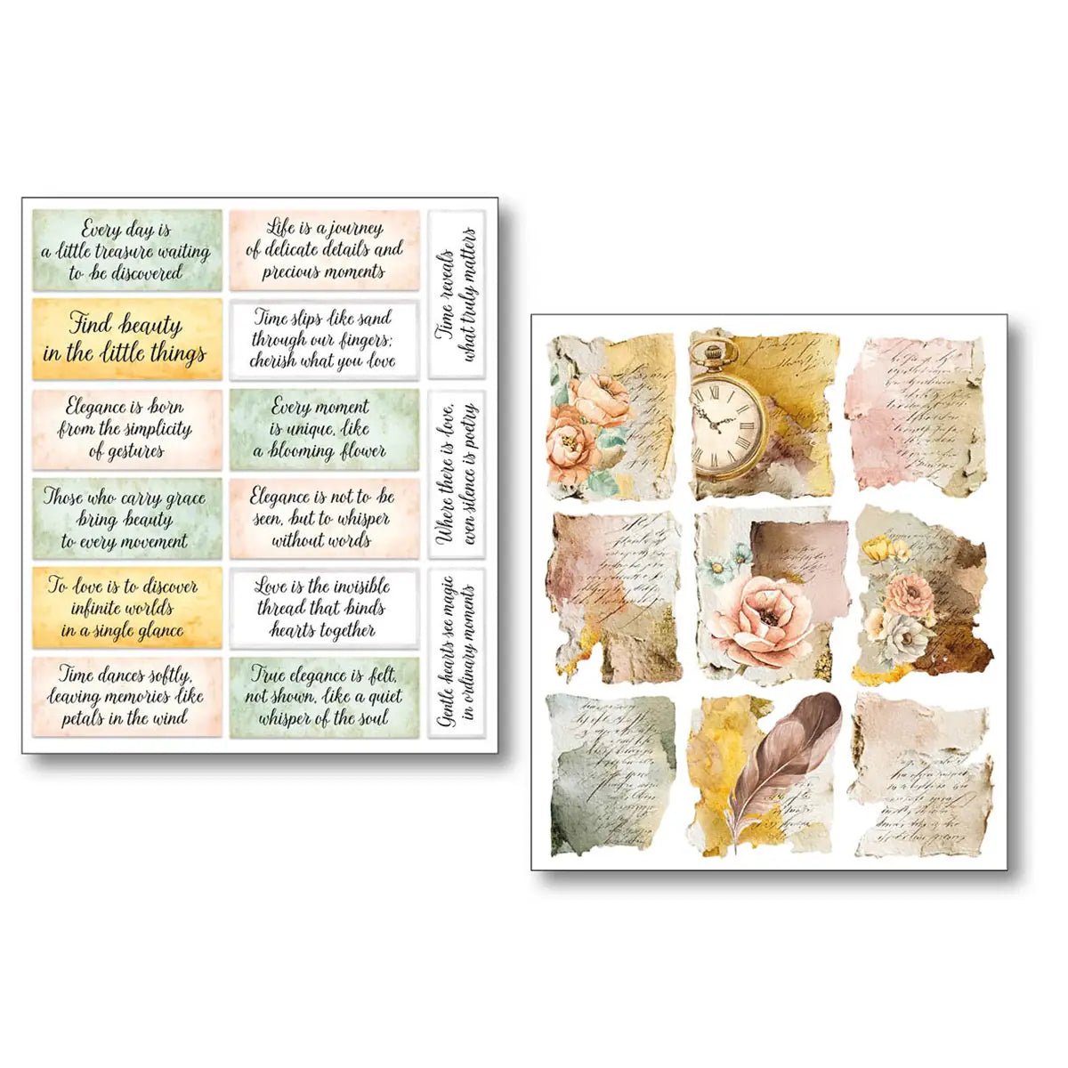 Art stickers 14 x 12 10 - pack - Reminder - 6 - Ciao Bella - Tidformera