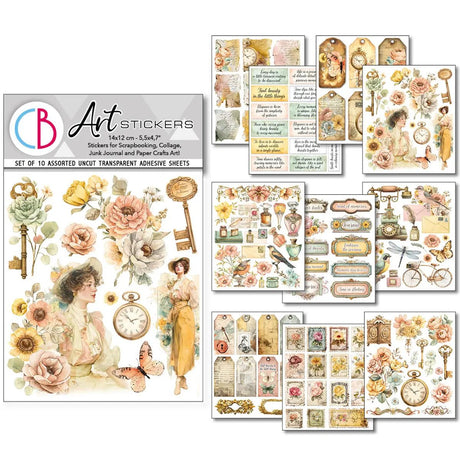 Art stickers 14 x 12 10 - pack - Reminder - 1 - Ciao Bella - Tidformera